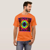 Dynamisch kleurenpatroon t-shirt (Voorkant volledig)