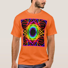 Dynamisch kleurenpatroon t-shirt