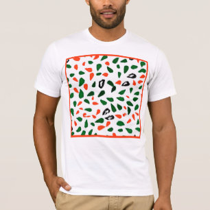 Dynamisch Kleurrijk Abstract Patroon T-shirt