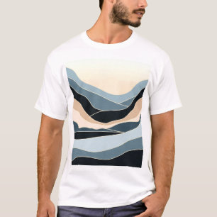 Dynamisch kleurrijk boogontwerp t-shirt