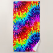 DYNAMISCH KLEURRIJK ONTWERP TIE-DYE STRANDLAKEN (Voorkant)