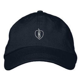 Dynamisch Marine Monogram M Initiaal Accent-Hoed S Geborduurde Pet
