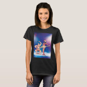 Dynamisch Muzikaal Duo T-shirt (Voorkant volledig)