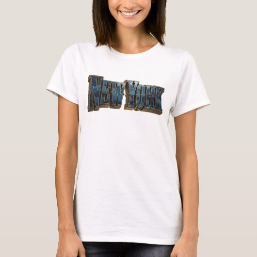 Dynamisch Navy NEW YORK Grafisch T-shirt (Voorkant)