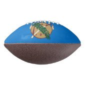 Dynamisch Oklahoma State Flag Graphic op a American Football (Gedraaid 90)