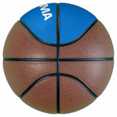 Dynamisch Oklahoma State Flag Graphic op a Basketbal (Rechts)
