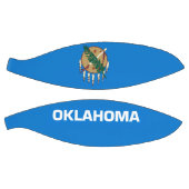 Dynamisch Oklahoma State Flag Graphic op a Basketbal (Panelen)