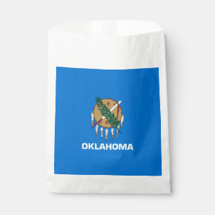 Dynamisch Oklahoma State Flag Graphic op a Bedankzakje