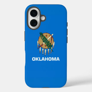 Dynamisch Oklahoma State Flag Graphic op a iPhone 16 Hoesje