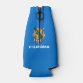 Dynamisch Oklahoma State Flag Graphic op a Flesjeskoeler (Achterkant)