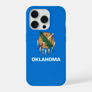 Dynamisch Oklahoma State Flag Graphic op a iPhone 15 Pro Case