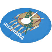 Dynamisch Oklahoma State Flag Graphic op a Kerstboom Rok (Gekanteld)