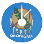 Dynamisch Oklahoma State Flag Graphic op a Kerstboom Rok (Voorkant)