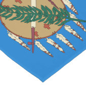 Dynamisch Oklahoma State Flag Graphic op a Korte Tafelloper (Hoek)