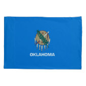 Dynamisch Oklahoma State Flag Graphic op a Kussensloop (Achterkant)