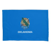 Dynamisch Oklahoma State Flag Graphic op a Kussensloop (Voorkant)