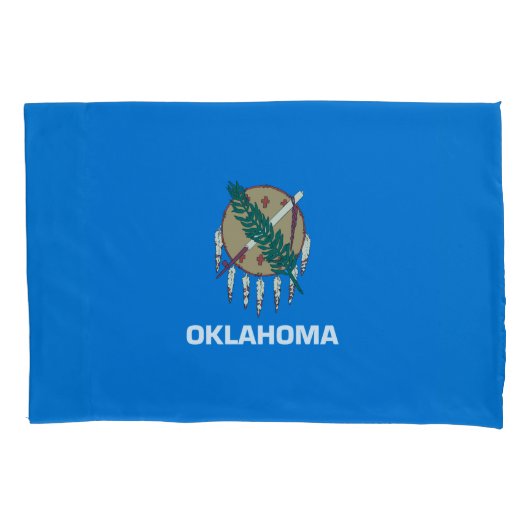 Dynamisch Oklahoma State Flag Graphic op a Kussensloop (Voorkant)
