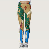 Dynamisch Oklahoma State Flag Graphic op a Leggings (Voorkant)
