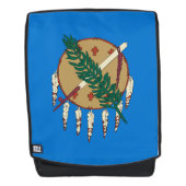 Dynamisch Oklahoma State Flag Graphic op a Rugtassen (Voorkant)