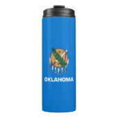Dynamisch Oklahoma State Flag Graphic op a Thermosbeker (Voorkant)