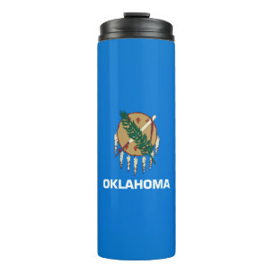 Dynamisch Oklahoma State Flag Graphic op a Thermosbeker