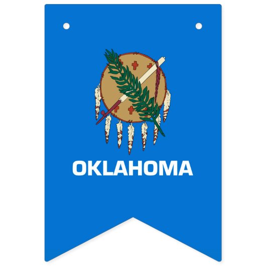 Dynamisch Oklahoma State Flag Graphic op a Vlaggetjes (Derde vlag)