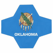 Dynamisch Oklahoma State Flag Graphic op a Voetbal (Enkel)