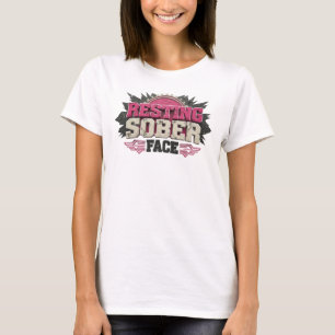 Dynamisch ONTSPANNEN NUCHTER GEZICHT Visueel ontwe T-shirt