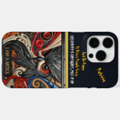 Dynamisch ontwerp met gedurfde uilenogen Case-Mate iPhone case (Achterkant (horizontaal))