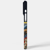 Dynamisch ontwerp met gedurfde uilenogen Case-Mate iPhone case (Achterkant / Links)