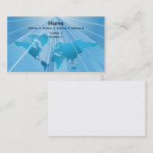 dynamisch ontwerp van het 3d-visitekaartje visitekaartje (Voorkant / Achterkant)