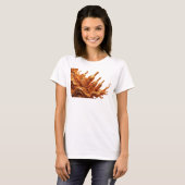 Dynamisch Oranje ABSTRACTE KUNST Design T-shirt (Voorkant volledig)