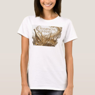 Dynamisch Oranje CHAMPAGNE WENSEN Shirt Ontwerp
