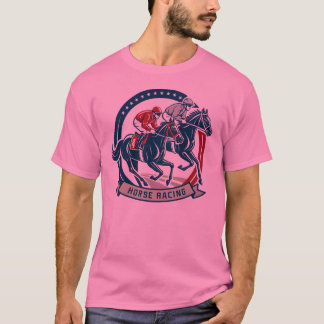 Dynamisch paardrijden illustratie t-shirt
