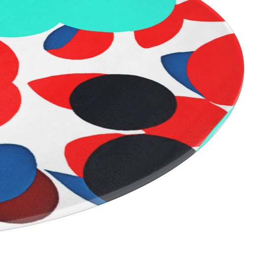 Dynamisch patroon van de kleurenspelstijl snijplank (Hoek)