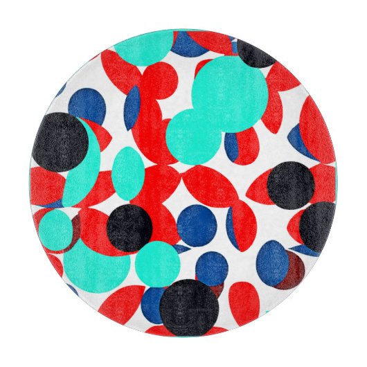 Dynamisch patroon van de kleurenspelstijl snijplank (Voorkant)