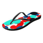 Dynamisch patroon van de kleurenspelstijl teenslippers (Schuin)