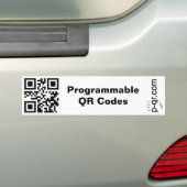 Dynamisch programmeerbare Bumpersticker (Op auto)