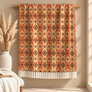 Dynamisch Roest Tribal Erfgoed Accent Deken Decora