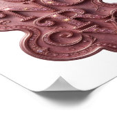 Dynamisch Roze HUNGRY Krachtig Ontwerp Poster (Hoek)