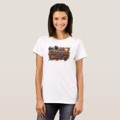 Dynamisch roze TRAINING DAY-shirtontwerp T-shirt (Voorkant volledig)