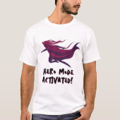 Dynamisch superheldensilhouet t-shirt (Voorkant)