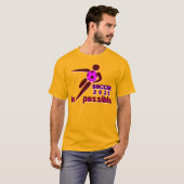 Dynamisch Voetbal 2026 Silhouet Ontwerp T-shirt (Voorkant volledig)