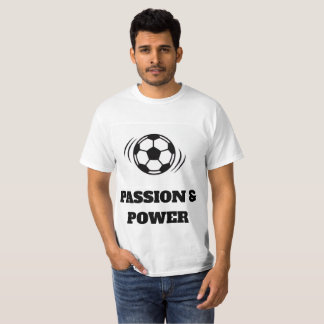 Dynamisch Voetbal Passie T-Shirt - Minimalistische