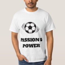 Dynamisch Voetbal Passie T-Shirt - Minimalistische