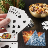 Dynamisch Vuur en IJs Element  Pokerkaarten (Insitu)
