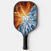 Dynamisch Vuur en IJs Elementair  Pickleball Paddle (Achterkant)