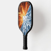Dynamisch Vuur en IJs Elementair  Pickleball Paddle (Links)