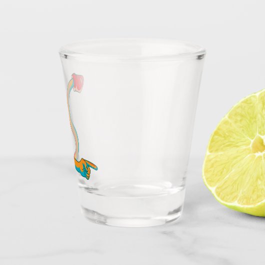 Dynamisch wijzen Hand Shot Glas (Rechts)