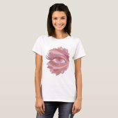 Dynamisch Zilver ABSTRACTE KUNST Design T-shirt (Voorkant volledig)